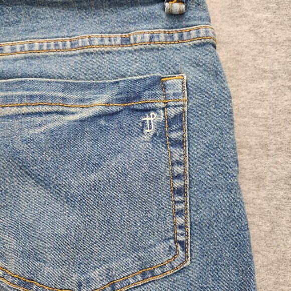 The Perfect Jean NYC Athletic Fit Size 33x30 NWT Stretch Straight Leg Denim Blue - Picture 10 of 11